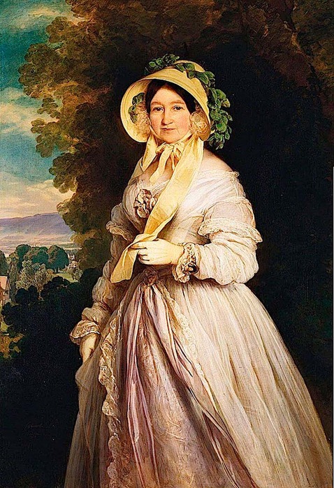Франц Ксавер Винтерхальтер. Портрет Великой княгини Анны Федоровны, 1848 г. (в период ее жизни в Женеве)