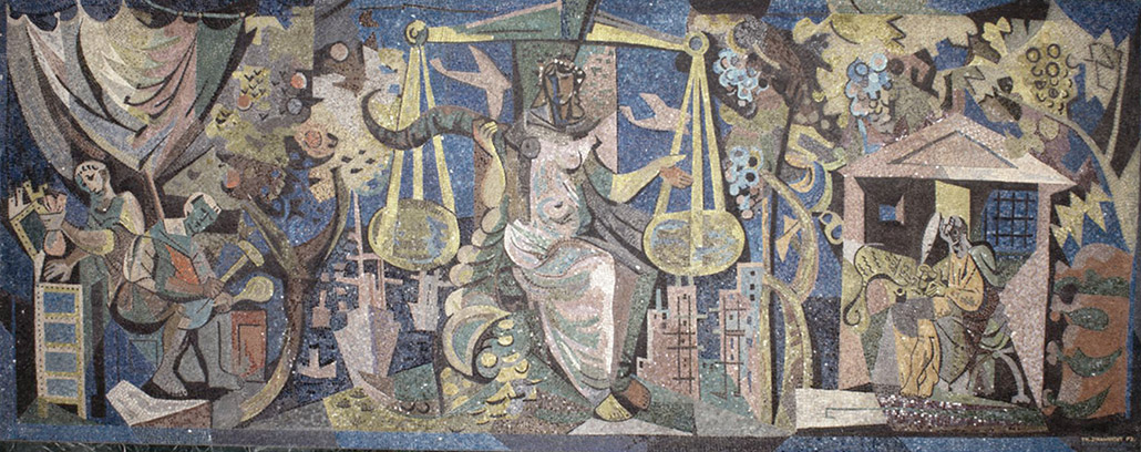 Банк. Капитал. Мозаика. 1957 г. (Фонд Федора Стравинского)
